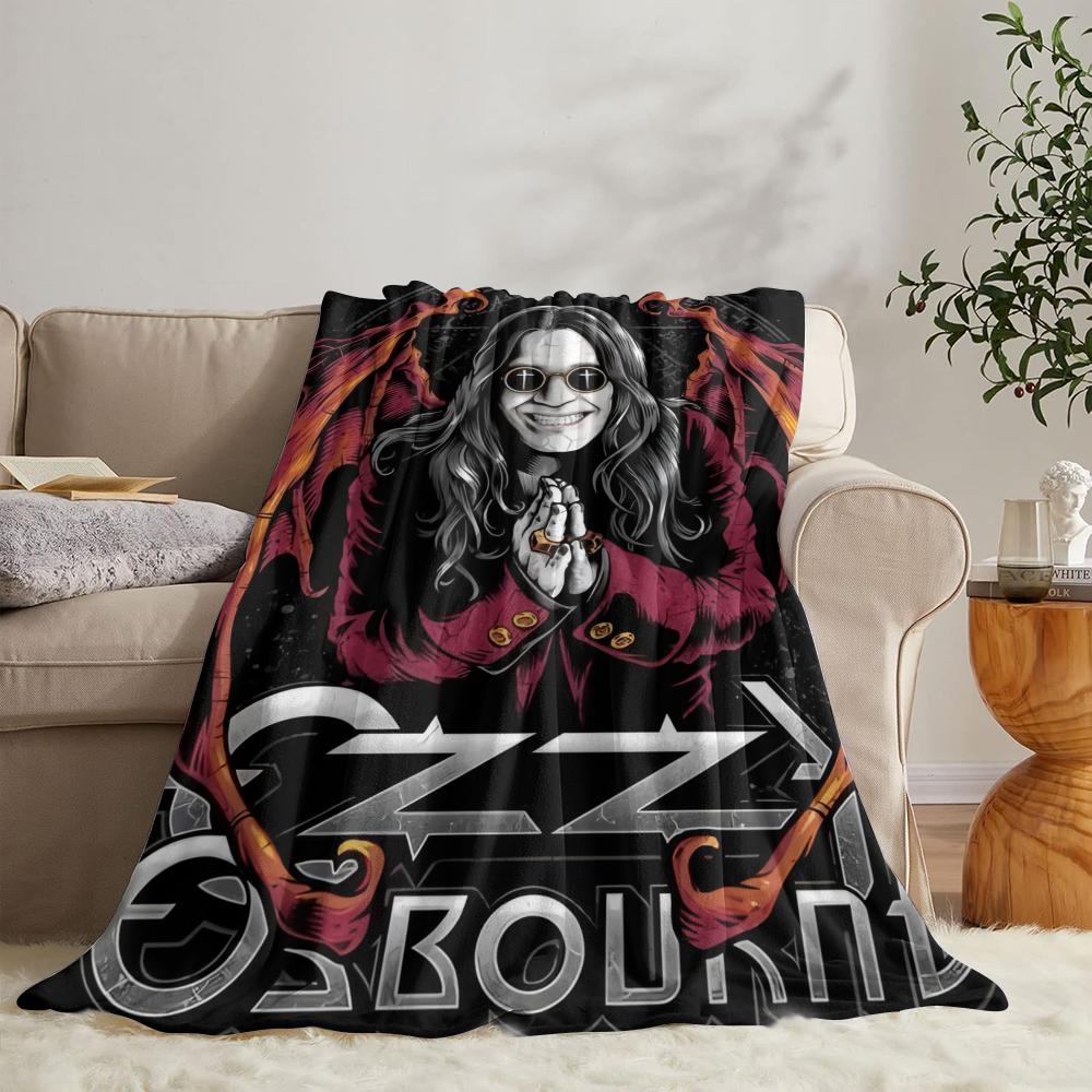 O-ozzy RIP Оззи Осборн Мягкий флисовый плед Летнее одеяло Легкое уютное одеяло для сна на диване, кровати, в путешествии