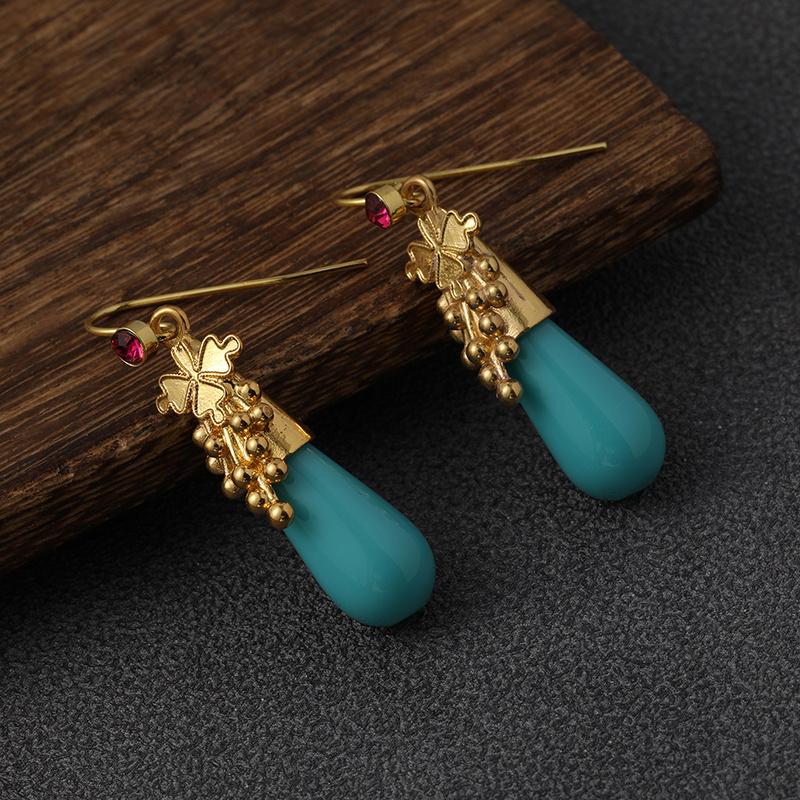 1 пара винтажных серег-подвесок из смолы, шармы, ювелирные украшения, подарок, подарки на день рождения для женщин, жены, девушек, для нее