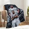 Football Stars Celebration Blanket Lightweight Ideal Bedding Blanket Perfect for Travel, Camping, Living Rooms, Offices, Sofas, Fan Christmas gift