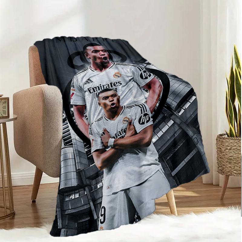 Football Stars Celebration Blanket Lightweight Ideal Bedding Blanket Perfect for Travel, Camping, Living Rooms, Offices, Sofas, Fan Christmas gift