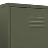 Olive Green Wardrobe 90 x 50 x 180 cm Steel