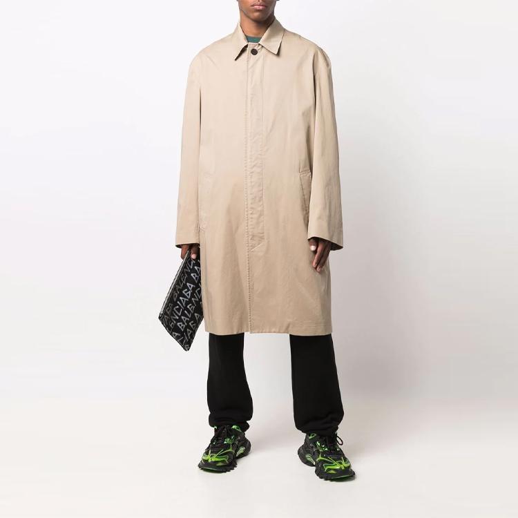 Balenciaga FW21 Trench Coat Men's Khaki 626535TBP019799