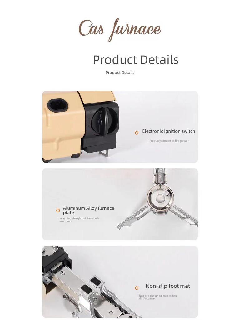 Портативная уличная кассетная газовая плита для хот-пота и барбекю