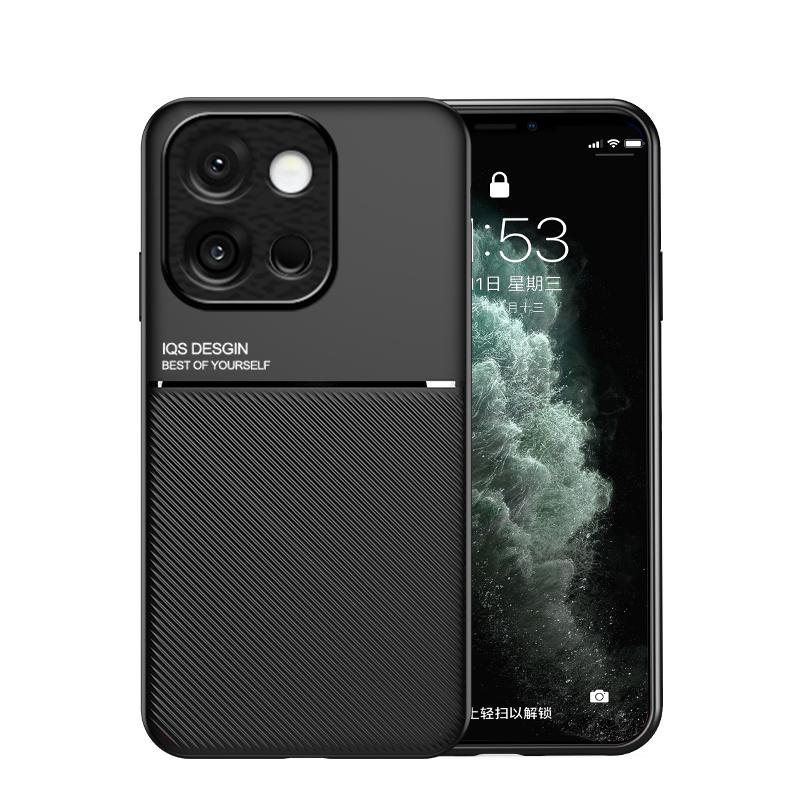 Текстурированный магнитный чехол для телефона OnePlus 13T с полной защитой четырех углов, противоударный и устойчивый к падениям