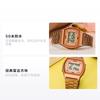 Casio Серия VINTAGE - квадратные, классические ретро маленькие квадратные, кварцевый механизм, ремешок из нержавеющей стали, японские и корейские часы, женские часы, B640WCG-5