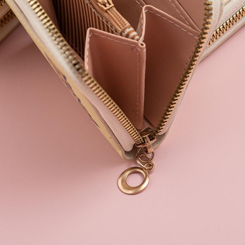 New Fashionable Cute Small Fresh Printed Change Bag Cartoon Animation Schoolgirl Short Zipper Small Wallet