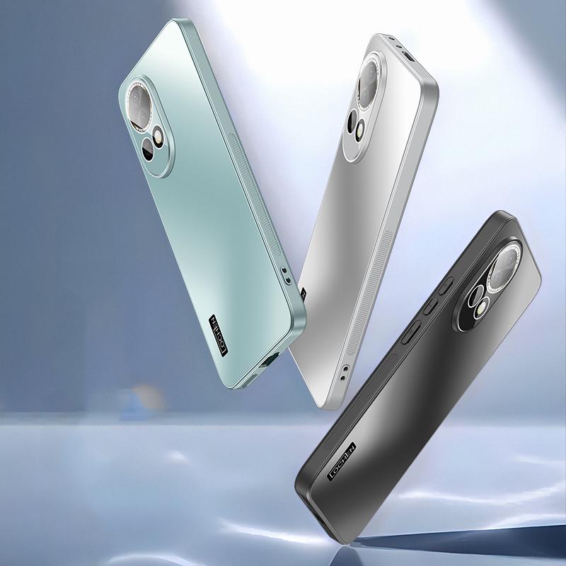 Для Huawei nova 12 12s 11 Lite Pro Ultra Dazzle Plating PC Shell Full Cover с пленкой для линз Super Anti Drop Silica gel Edge Anti-slip Case Protector