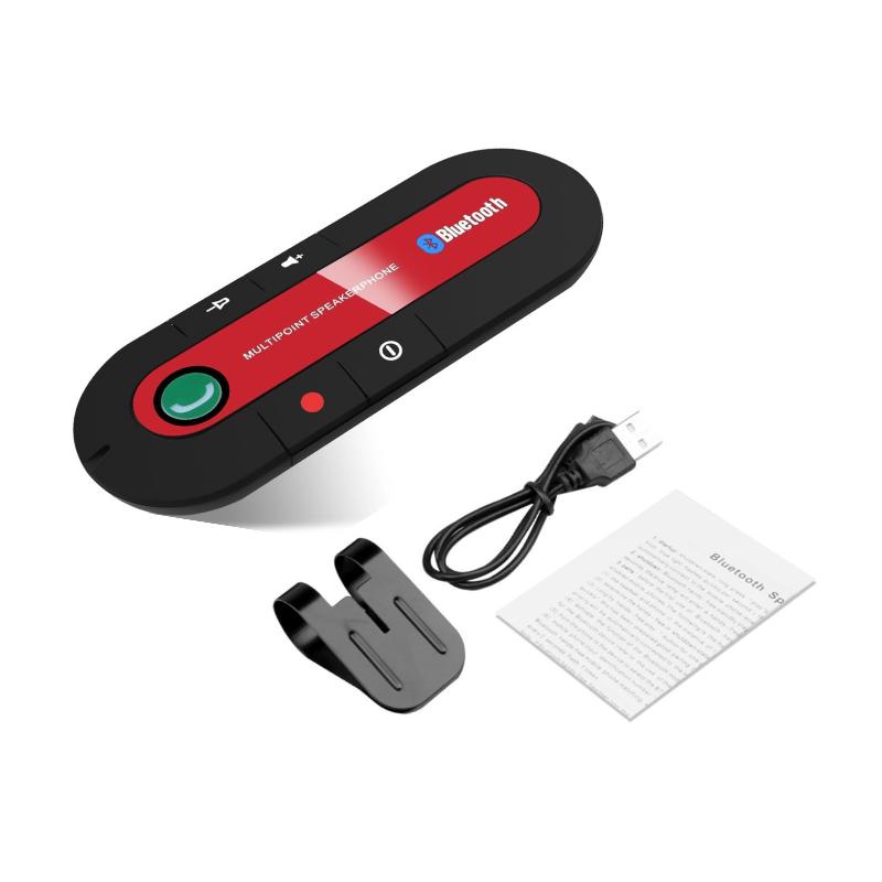 Многофункциональный спикерфон для громкой связи в автомобиль, Вluetooth, MP3, подходит для Айфона и Андроида