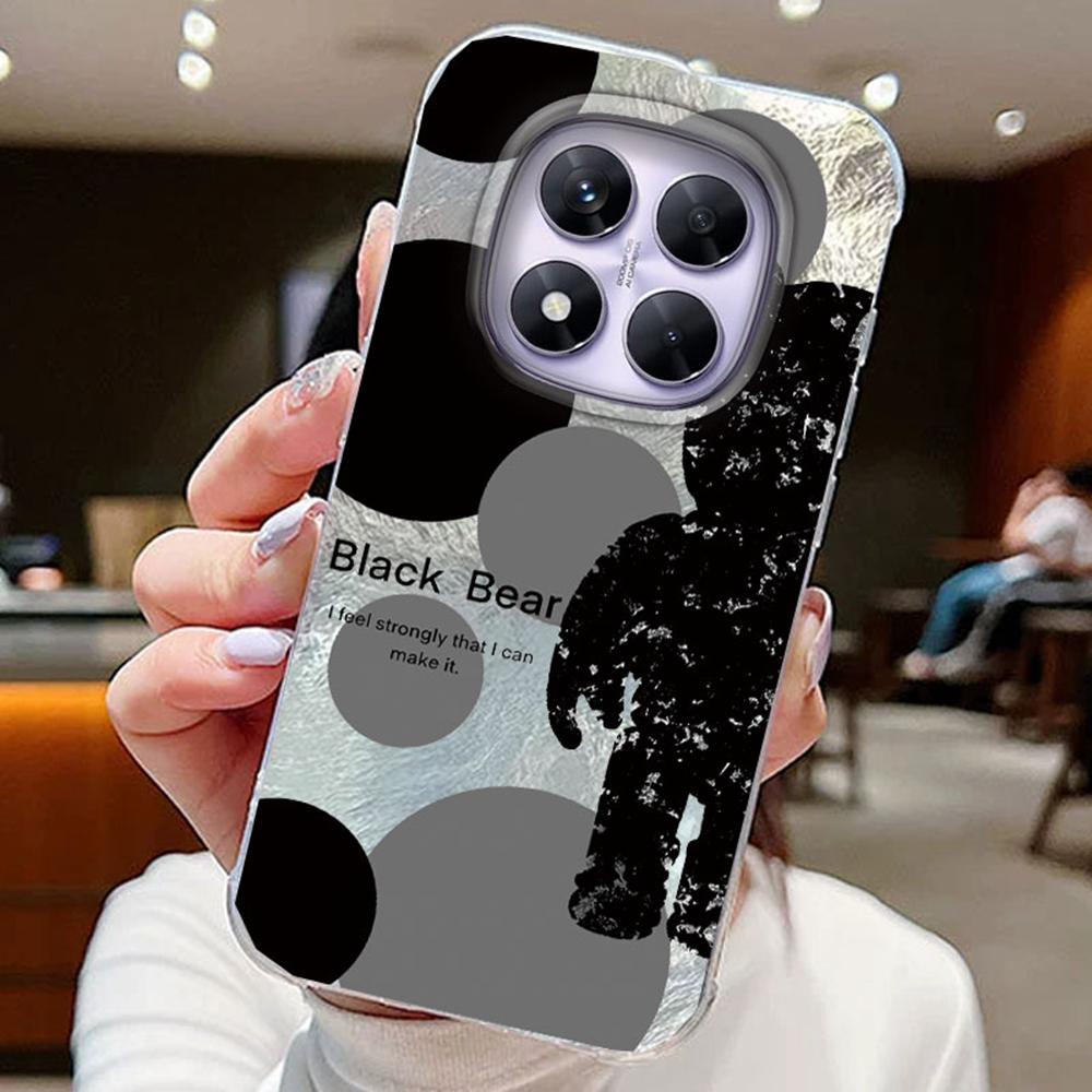 Красочный градиентный белый бабочка леопард принт любовь для Xiaomi Redmi Note 14 Pro 5G чехлы для телефонов крышка мягкий силиконовый бампер жесткая ПК задняя крышка