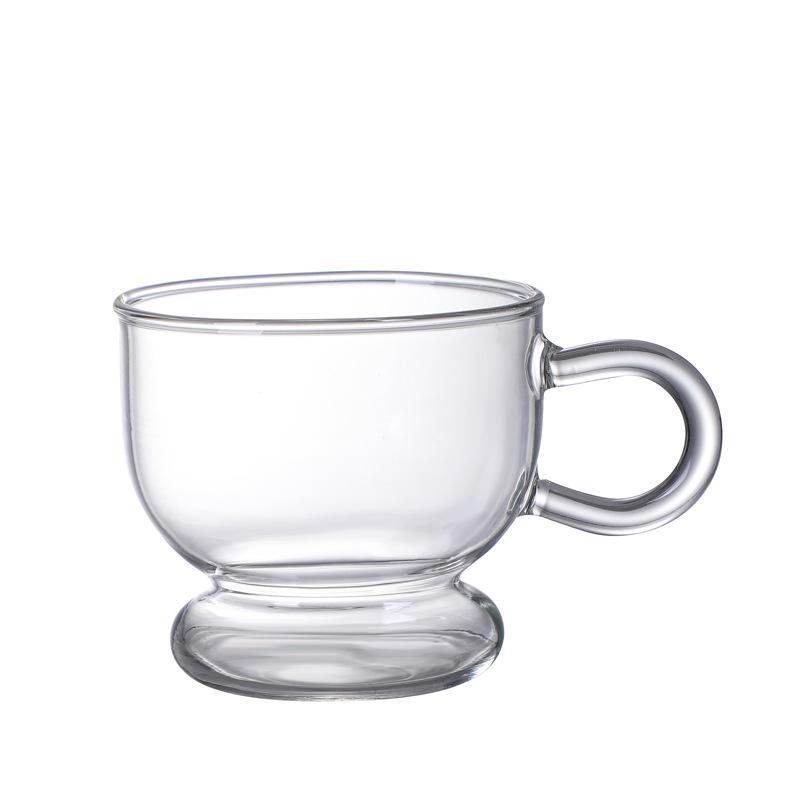 Color Glass Mug Small Tea Cup Coffee Mug Tumbler Cups In Bulk Heat Resistant Glass Coffee Cup Drinkware Wholesale