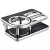 CARMATE Car Drink Holder Table Type Leather Look/Chrome FC141