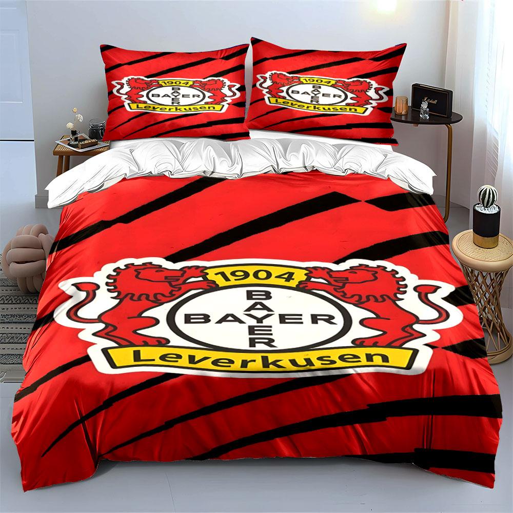 Red lions with logo. Bedding sets Duvet cover sets Duvet covers Pillowcases(1* Duvet Cover 2* Pillowcases without duvet insert)