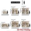 2pcs, 2D FLAT PRINTING Curtains (Without Rod) MarauderMap Christmas Festival Creative Curtains Machine Washable Fabric Curtains