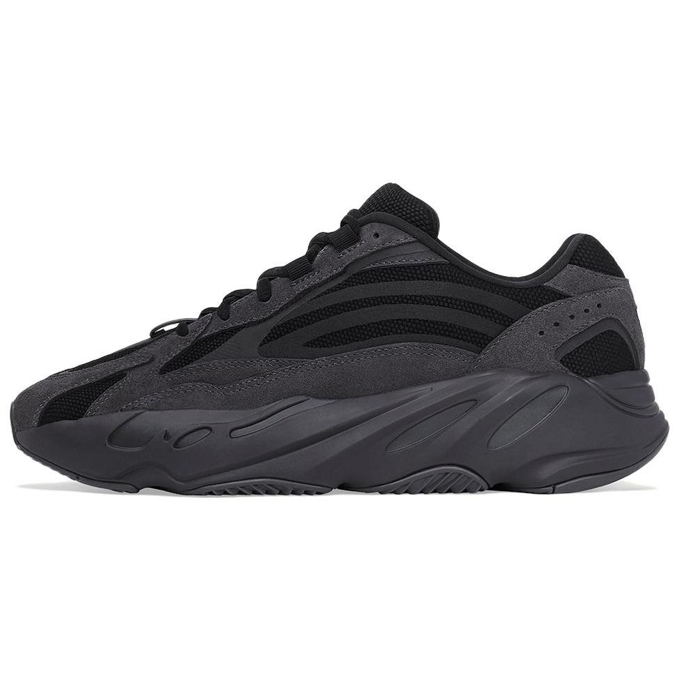Adidas Originals Yeezy Boost 700 V2 Vanta Black Soul Fabric Trendy Retro Durable Low-Top Dad Shoes Unisex Sneaker FU6684-2022