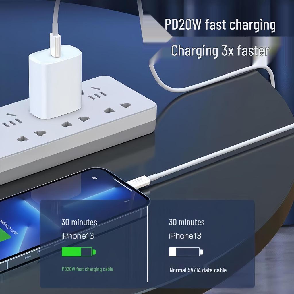 Кабель 6A Super Fast Charging PD20W для Apple, Huawei и устройств Android
