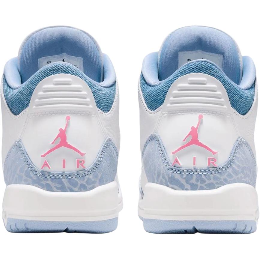 Jordan Air Jordan 3 Mid top Children's Basketball Shoes White Blue Teenagers HQ0784-101
