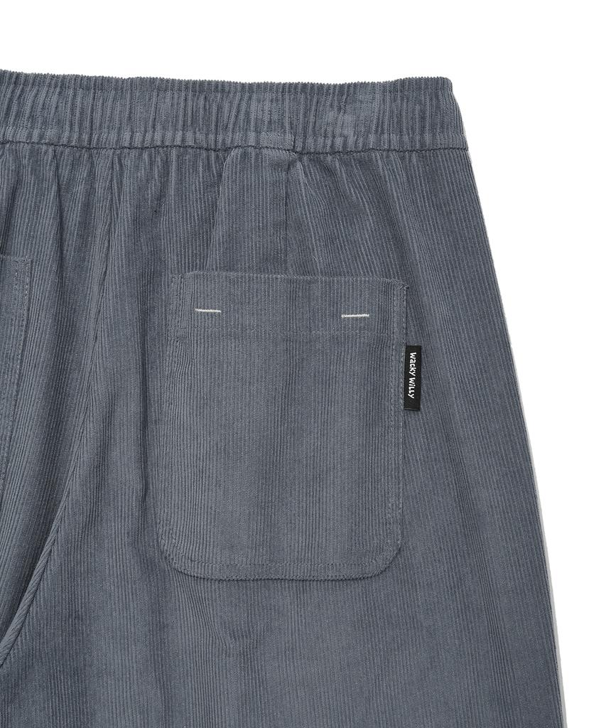 WACKY WILLY Corduroy Elastic Pants Blue