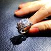 Натуральный Муассанит Серебристый Цвет Кольца Мужские Для Женщин Цветок Вечеринка Свадьба Юбилей Помолвочные Подарки Изящные