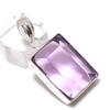 Amethyst Gemstone 925 Sterling Silver Gift Jewelry Pendant 1.62"