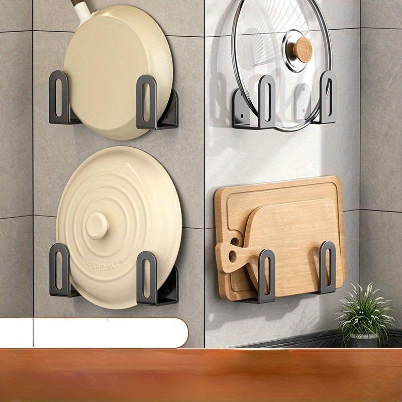 Неперфорированная полка для хранения кухонных принадлежностей из нержавеющей стали, полка для крышек кастрюль, полка для разделочных досок, полка для хранения