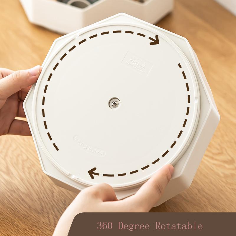 Вращающийся на 360 градусов держатель для ручек, настольный органайзер для канцелярских принадлежностей, большая емкость, пластиковый контейнер для хранения кистей для макияжа