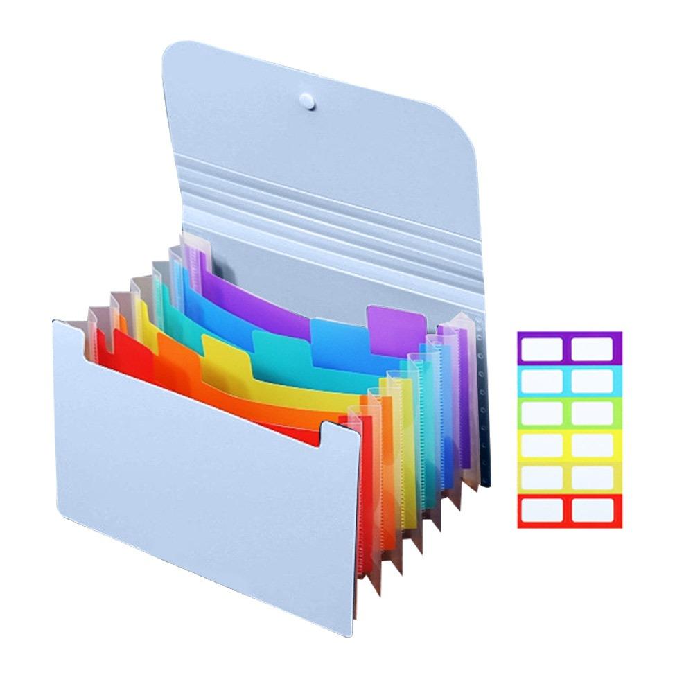 Large Capacity Organ Bag 7 Layer File Pouch Portable A6 File Folder