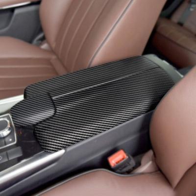 Накладка на крышку подлокотника консоли с текстурой под карбон для Mercedes Benz E-Class W212 10-15