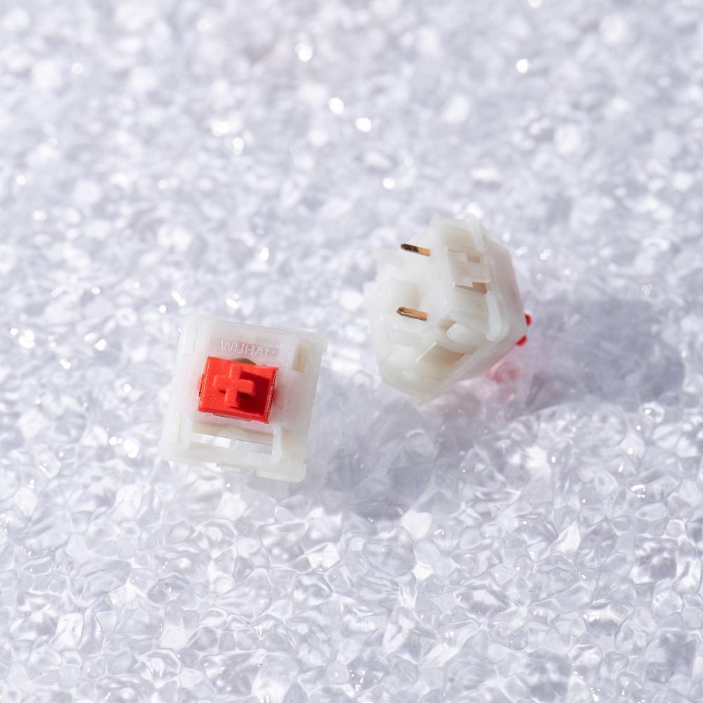 WUHAI Red Switch 5PIN HIFI Linear Switch Factory-lubed/Unlubed Custom 37g42g48g Trigger Mechanical Keyboard Accessories OG Style