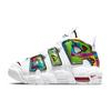 Air More Uptempo GS Peace, Love, Basketball Kids Sneakers White Black University-Gold DM8155-100