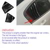 Glossy Black Side Window Louver Shutter Cover Trim For Honda Accord 2014-2017