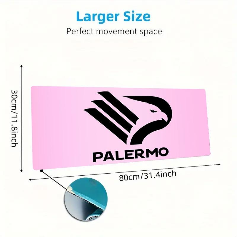 Palermo FC Mouse Pad, Large Gaming Desk Mat, Non-slip XXL Mousepad for Laptop & Tablet, Mini PC Playmat with Stitched Edges