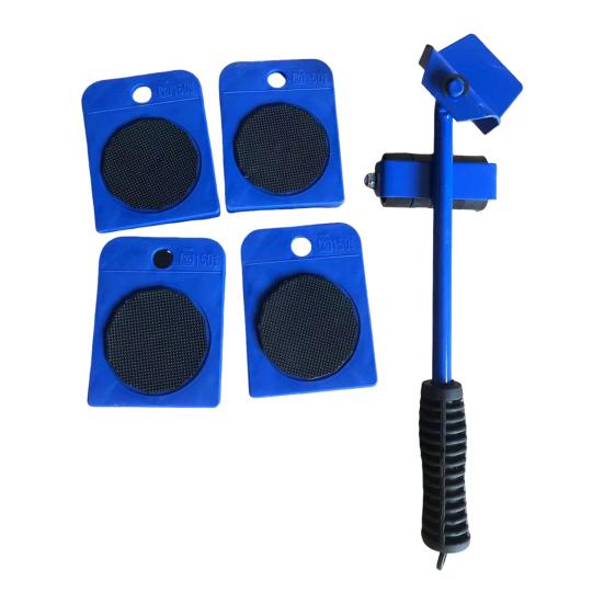 5Pcs/Set Furniture Mover Tool Set Compact Furniture Movers with Wheels Heavy Duty Appliance Rollers Furniture Slider Kit