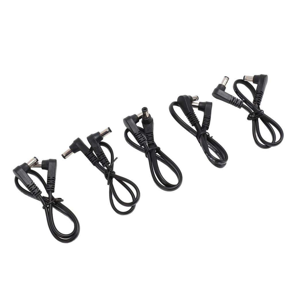 5шт прямоугольный кабель питания постоянного тока 5,5 мм x 2,1 мм 90 градусов DC мужской-мужской кабель питания для системы видеонаблюдения