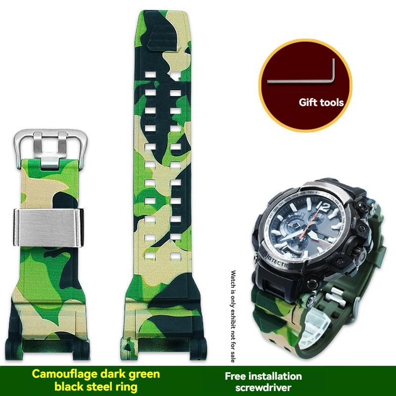 GPW 2000 Мягкий силиконовый ремешок из смолы Для Casio G-Shock Master 5502 Air GPW-2000 ремешок для часов водонепроницаемый сменный браслет