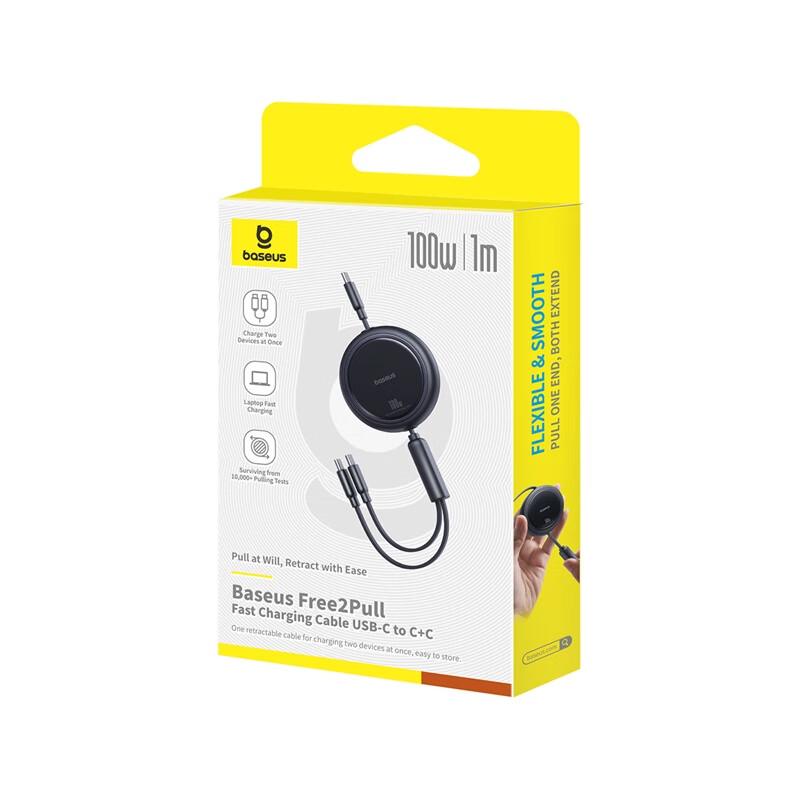 Baseus Mirror Series 2-in-1 Ret retractable Fast Charging Cable