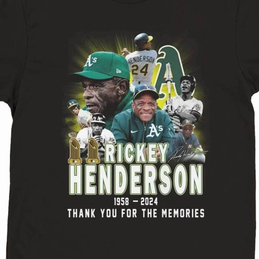 Rickey Henderson MEMORY T-shirt Unisex All sizes S to 5Xl