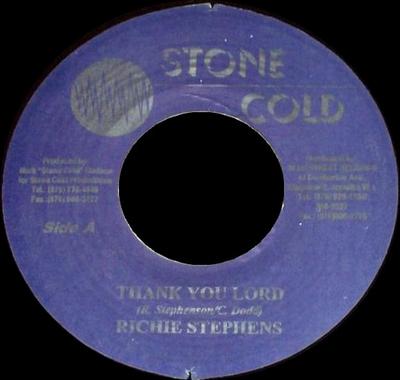 7-дюймовая пластинка RICHIE STEPHENS - Thank You Lord NONE Stone Cold 2002 Ямайка Регги, Ска и Даб Б/У