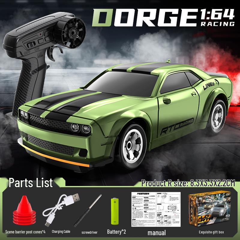 1:64 Мини-Высокоскоростная RC Дрифт-Машинка - Гоночная Модель-Украшение, Идеальный Праздничный Подарок для Мальчиков