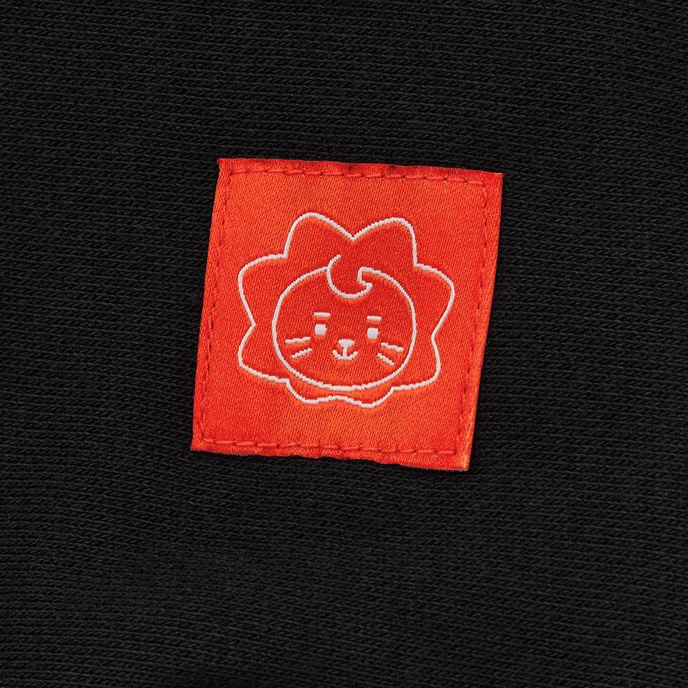 Uniqlo Худи с кулиской Мультяшное Худи Унисекс Черный 435439-09