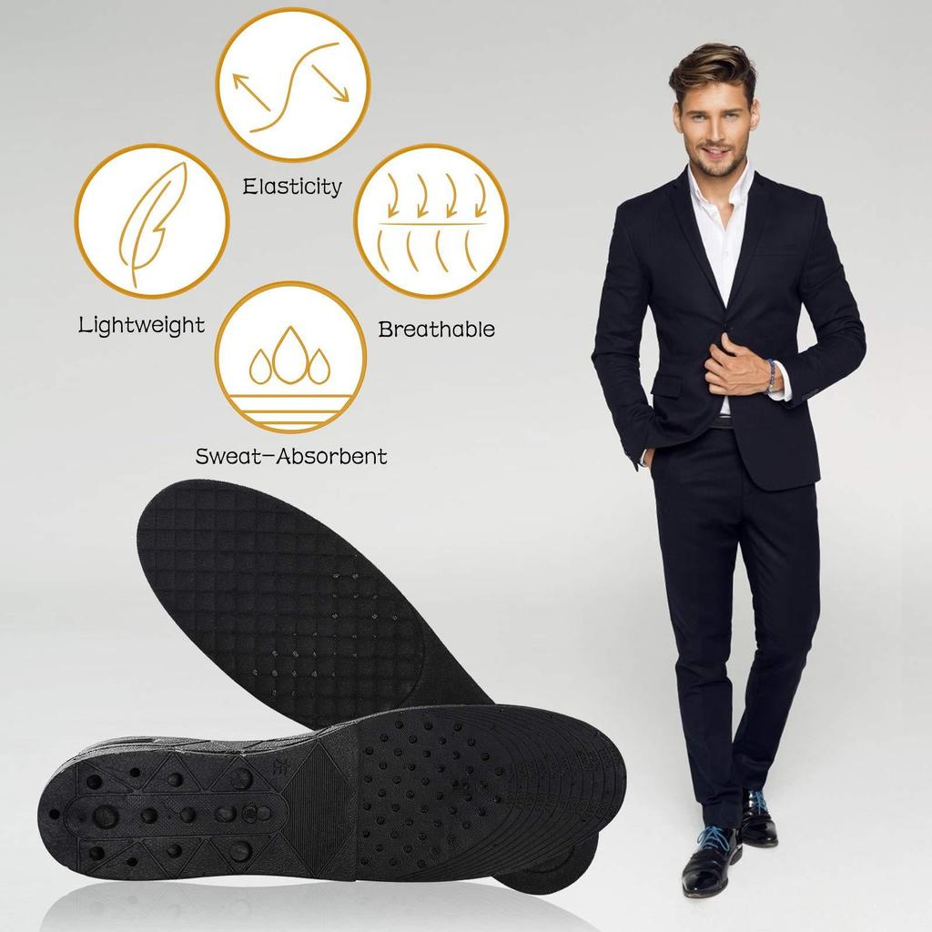 Wiwilys Height Lift Adjustable Instant Height Insoles Booster  Insert Insoles Pad