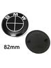 Car Black White Logo Front Hood Emblem 82mm Rear Badge 74mm Wheel Hub Cap 68mm steering wheel sticker 45mm Accessories For BMW M KGT4