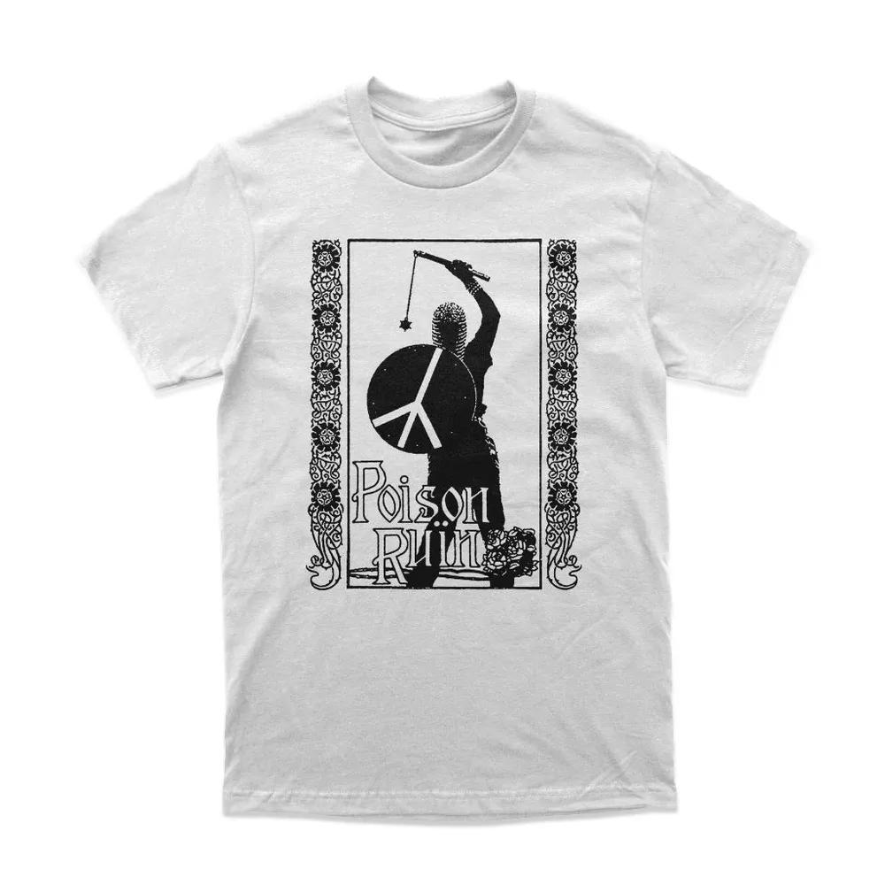 Unisex Short Sleeve Crew Neck Cotton T Shirt Poison Ruin Peace