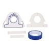 Masking Paint Tape Applicator Set Dispenser Tool with 25mm Width Blue Painter Tape Portable Cutter for Trim Door Window