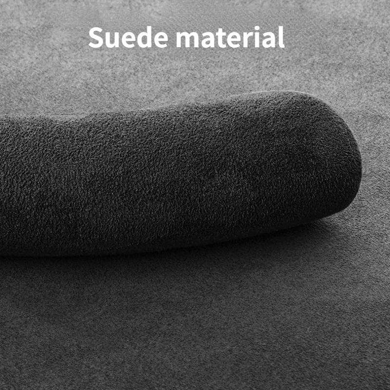 Замшевый чехол на руль автомобиля, 38 см, 15 дюймов, меховой материал, универсальный чехол-усилитель руля, противоскользящий