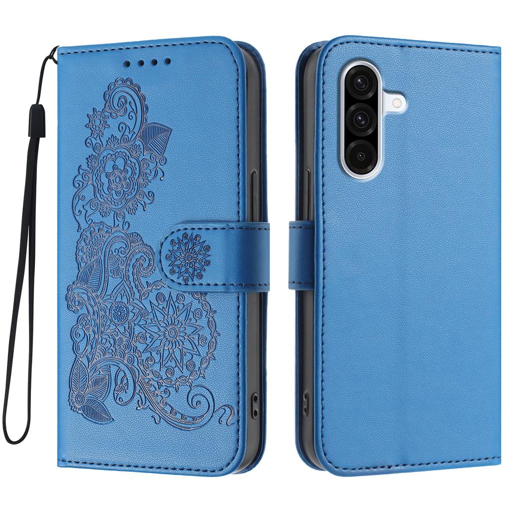 For Samsung Galaxy A36 5G Phone Cases Mandala Flower Leather Wallet Mobile Cover with Strap