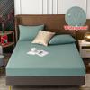 Сплошной цвет, защитный чехол для кровати, эластичное покрывало на подкладке для кровати, плюшевые утолщенные наматрасники, чехол King Queen 90/160/180x200
