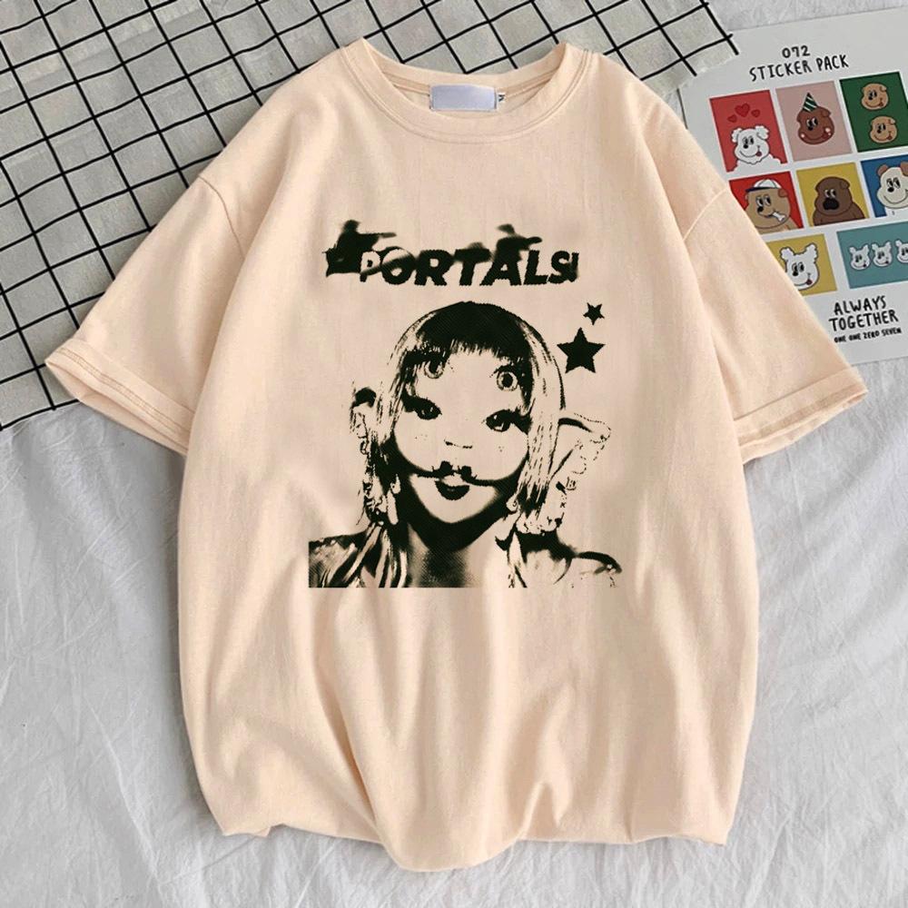 Футболка Melanie Martinez для подростка Психоделический принт харадзюку Гранж футболка Классическая уличная одежда Готический Цифровой Винтаж Университет