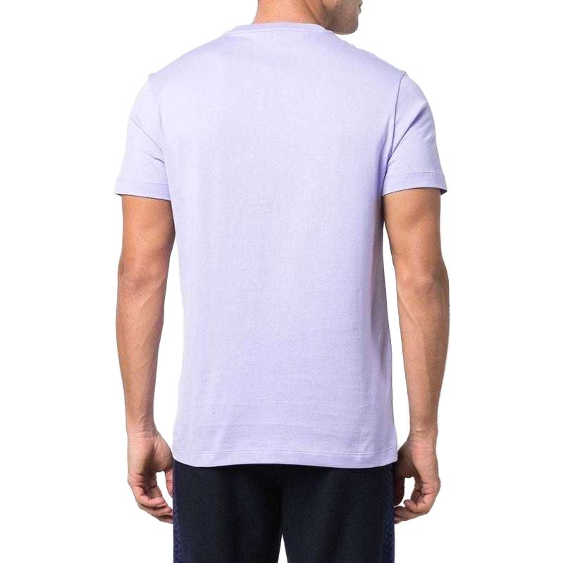 VERSACE Men New Logo Tee Lilac & White 1003906-1A02800-1L720