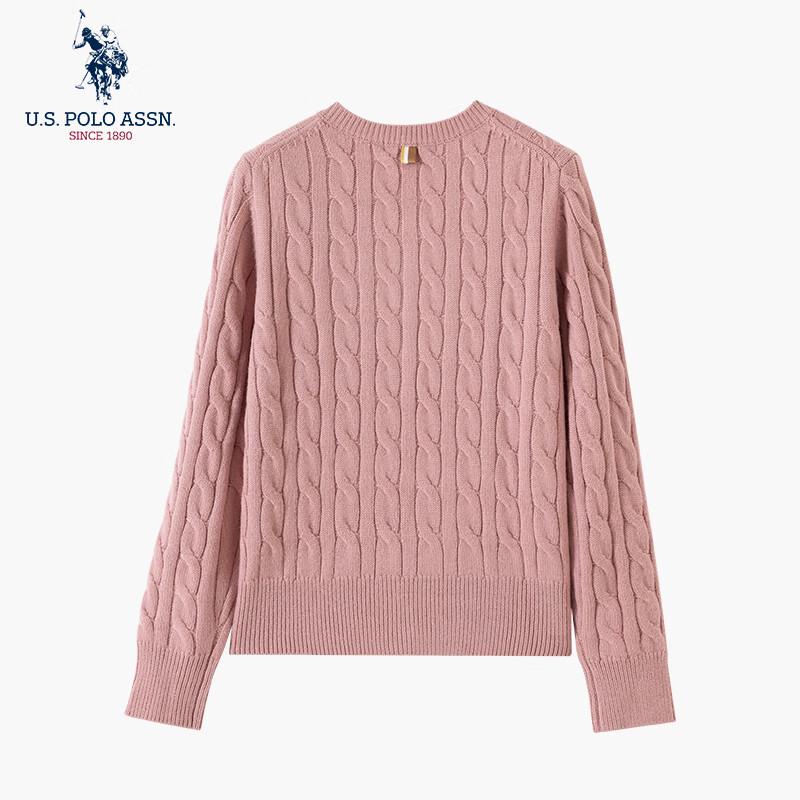 U.S. Polo Assn. Женский однотонный вязаный кардиган из смесовой шерсти