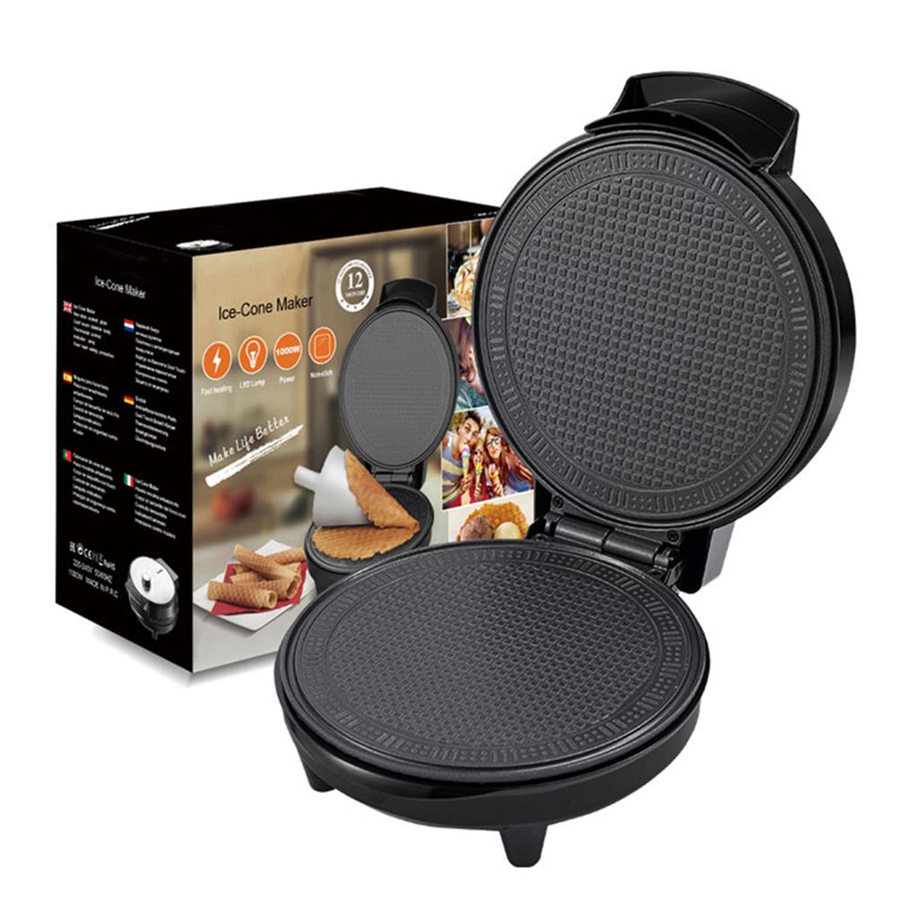 Электрическая машина для приготовления яичных рулетов, машина для изготовления вафельных рожков, машина для изготовления конусов для льда, утюг для выпечки конуса домашнего мороженого